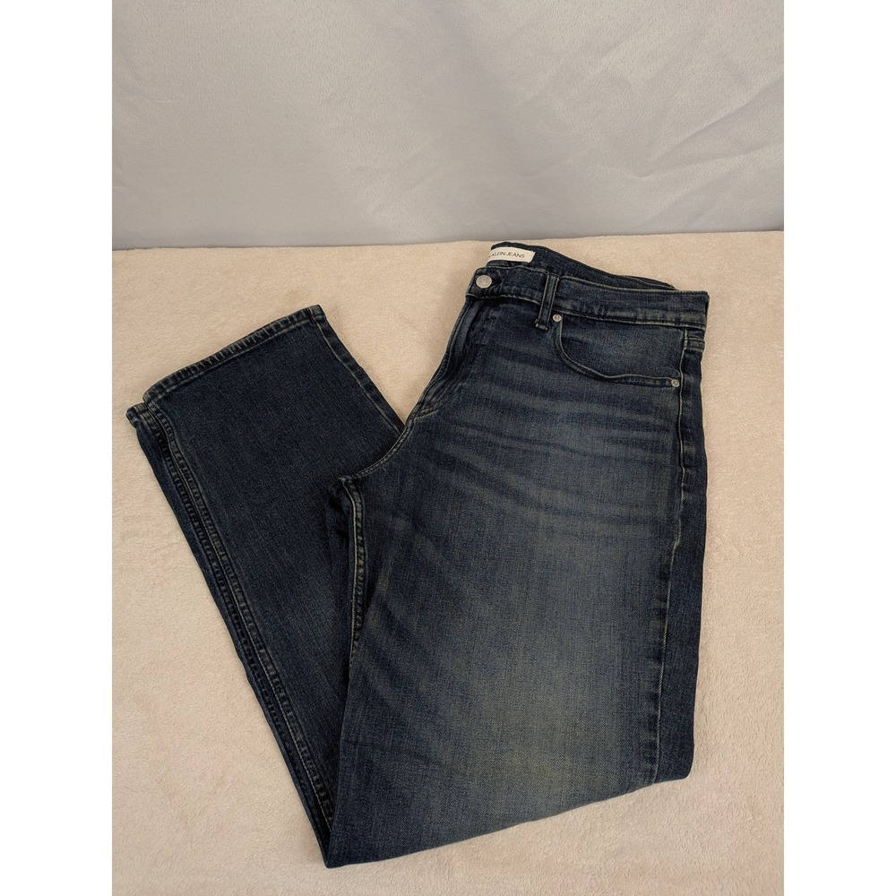 Calvin Klein Jeans Men's‎ Dark Wash Straight Leg Denim Jeans Size 36x32